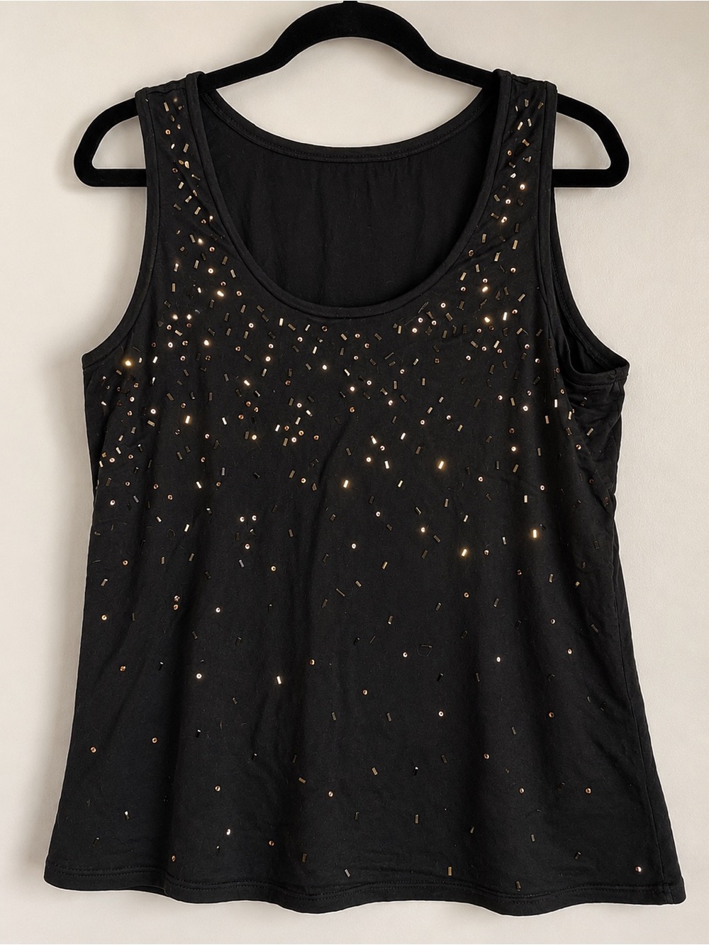 Calvin Klein Black Embellished Tank Top